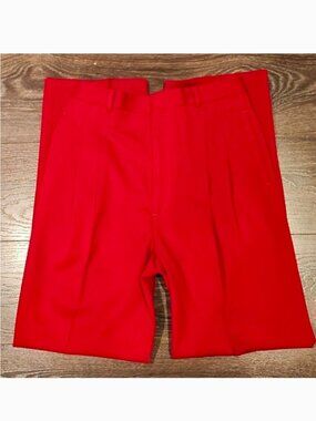 ❤️ VINTAGE 90S PATRICK JAMES VIRGIN WOOL HIGH RISE PLEATED STRAIGHT LEG PANTS